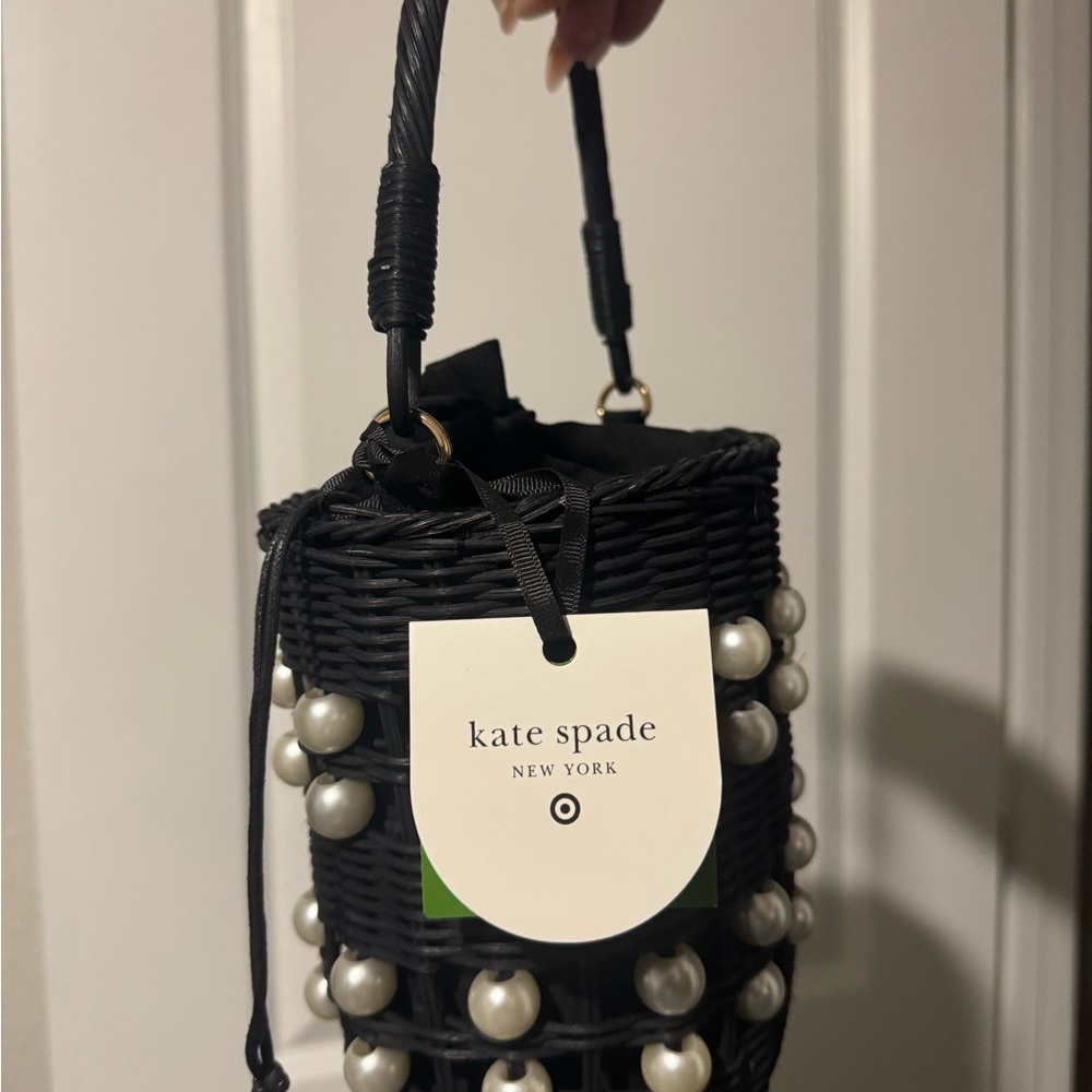 Kate Spade x Target Pearl Embellished basket bucket bag